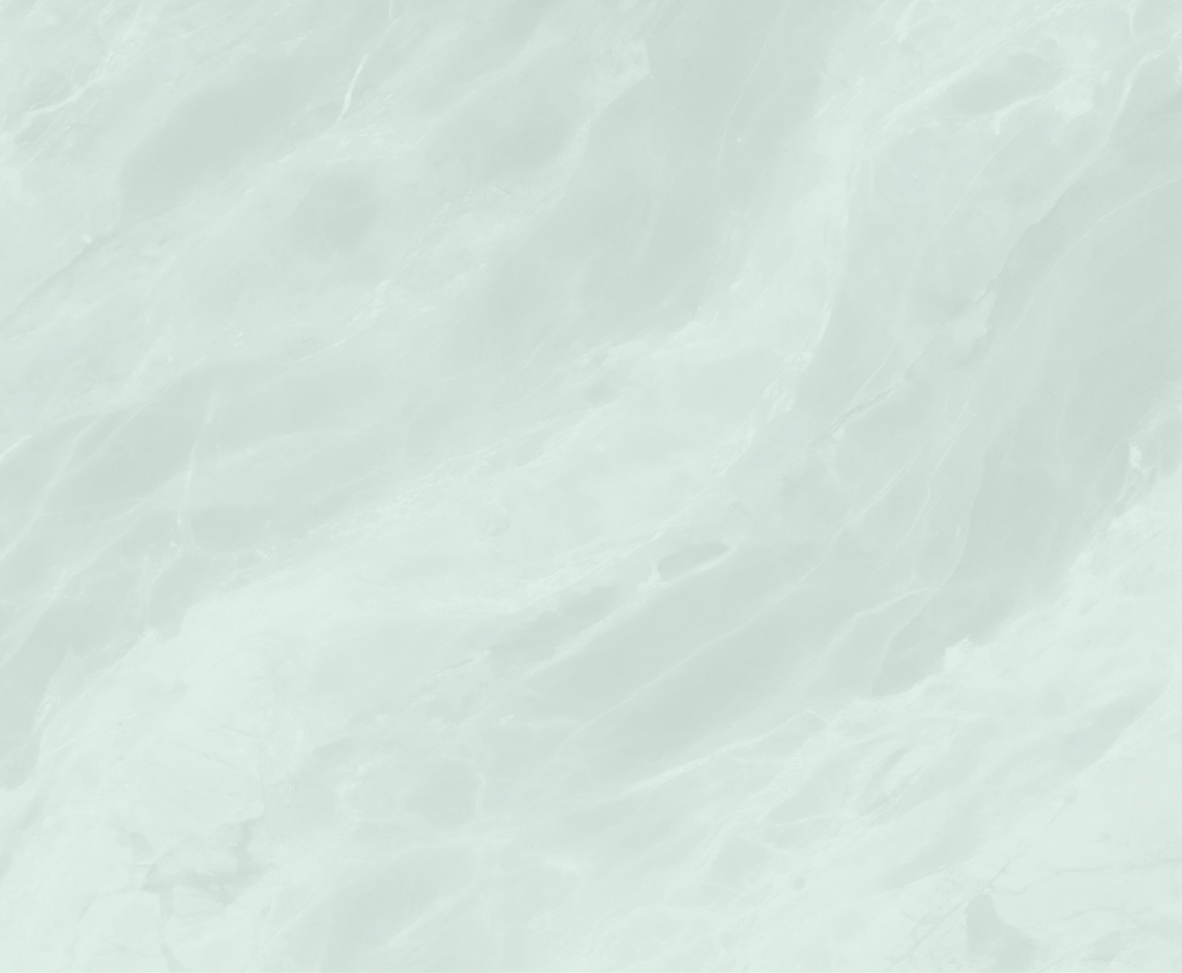 Light marble background with subtle leaf accents.