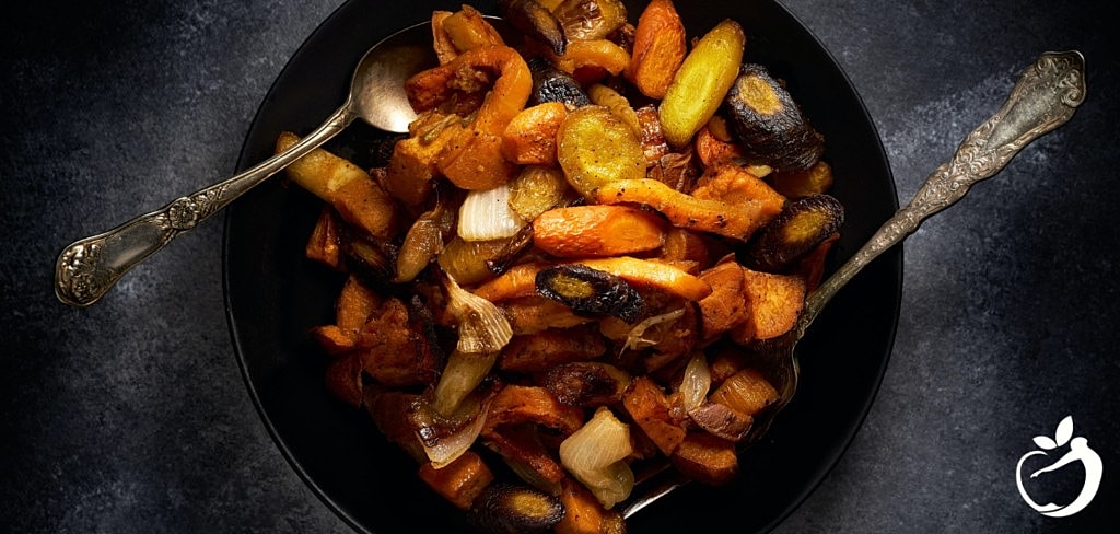 Roasted Veggie Bowl with Creamy Hemp Seed Dressing